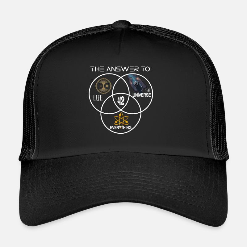 Life Universe Everything 42 Answer Trucker Cap