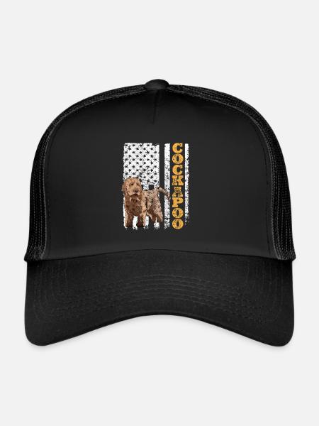 Cockapoo Hund - Trucker Cap - Schwarz/Schwarz