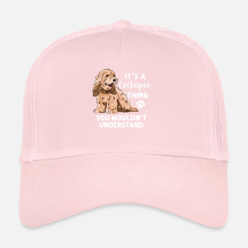 Cockapoo Chien Casquette trucker 