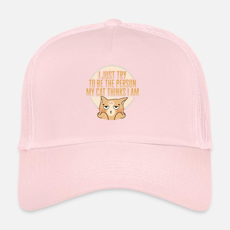 Conception de mème de chat pour une dame de chat Casquette trucker 
