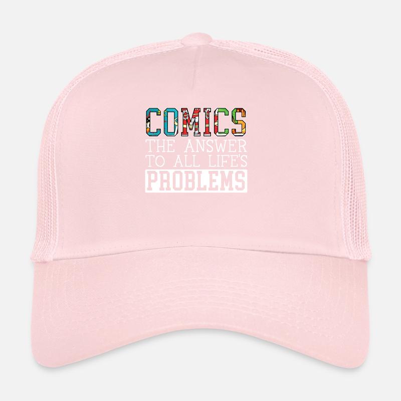 Comics Collector Comic Reader Fictional Characters Trucker Cap