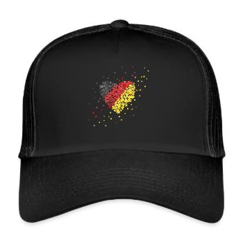 Germany Flag Germany Flag Germany Fan - Trucker Cap - black/black - Front