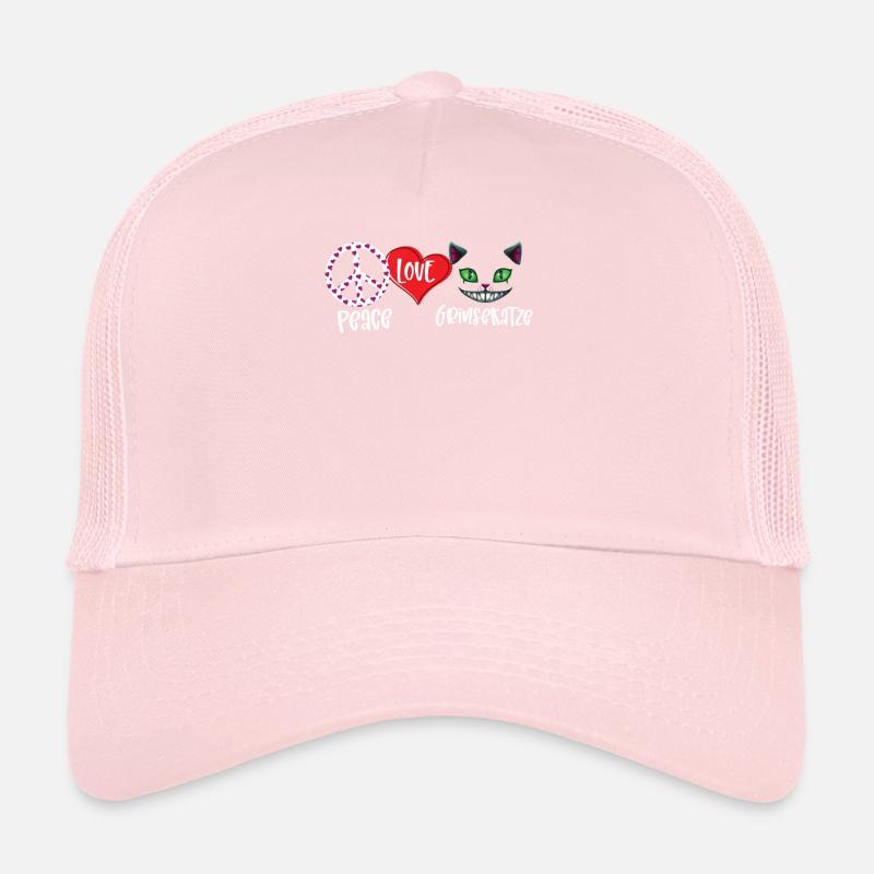 Peace Love Cheshire Chat Casquette trucker 