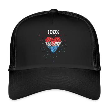 Croatia Hrvatska Flag Croatian flag Croat - Trucker Cap - black/black - Front