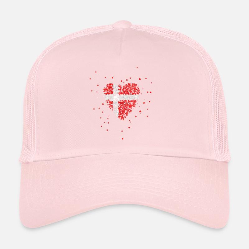 Danemark Drapeau Dane Dane Fan Casquette trucker 