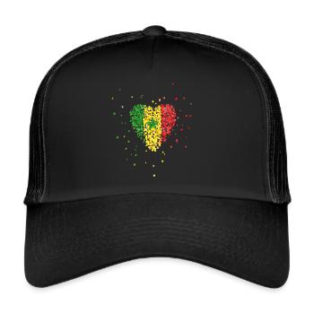 Senegal Senegal flag Senegal flag flag - Trucker Cap - black/black - Front
