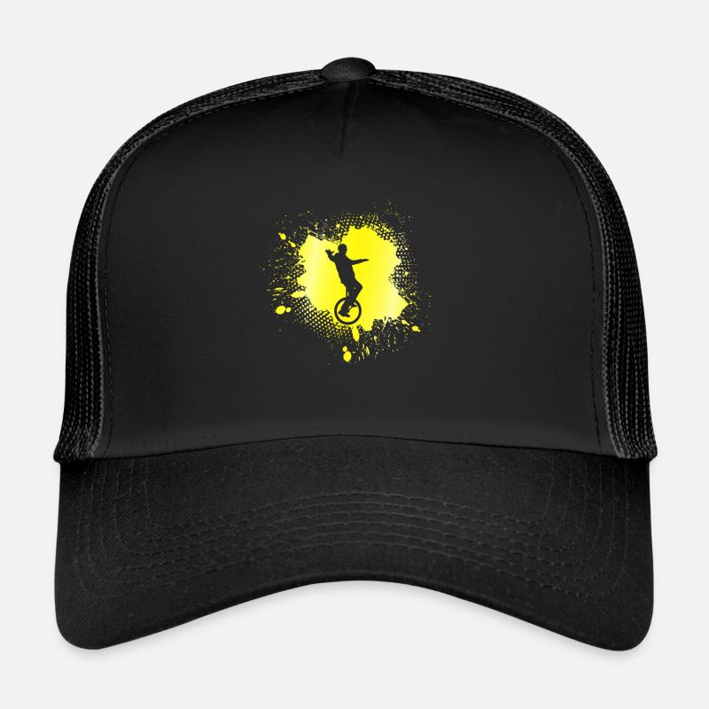 Einrad - Trucker Cap - Schwarz/Schwarz