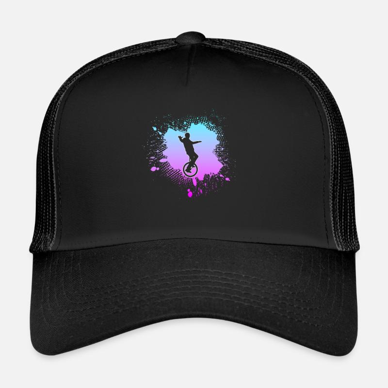 Einrad - Trucker Cap - Schwarz/Schwarz