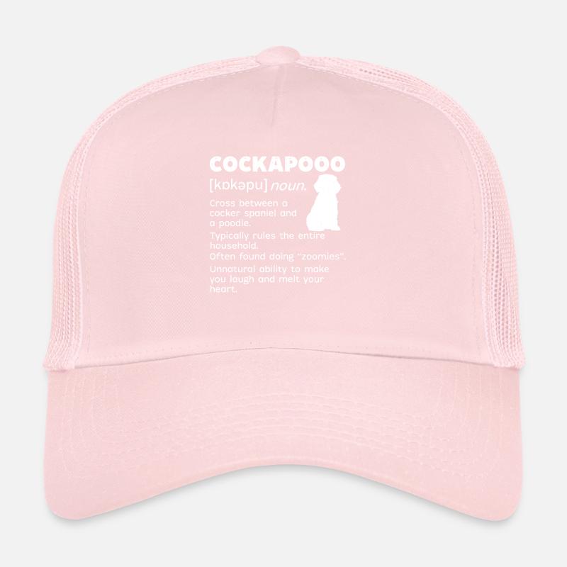 Cockapoo Chien Casquette trucker 