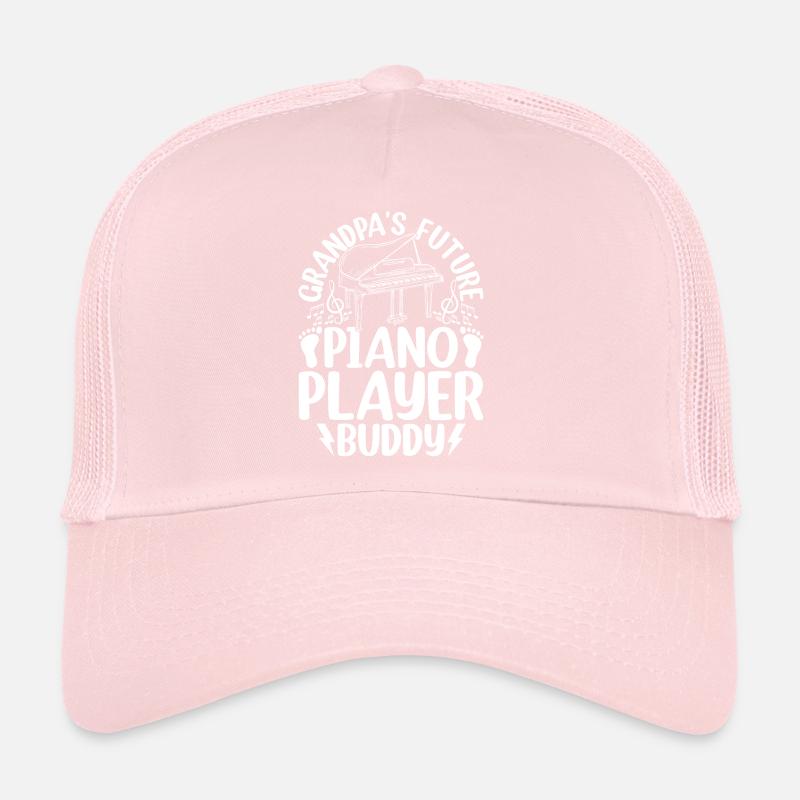 Grandpa's Future Piano Player Buddy Piano Keyboard Trucker Cap