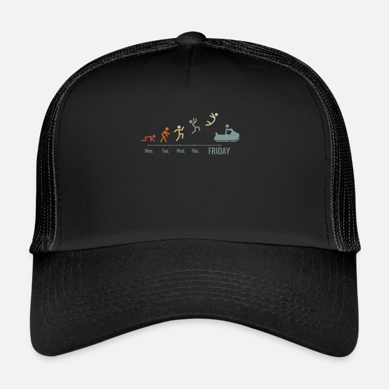 Snowmobile Driver Snowmobile Weekend - Trucker Cap - black/black