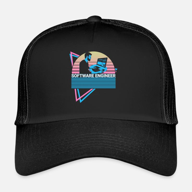 Software Engineer Software Engineering Retro Trucker Cap