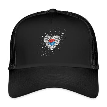 South Korea South Korea Flag South Korea Flag South Korea - Trucker Cap - black/black - Front