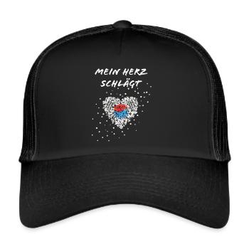South Korea Heartbeat South Korean South Korean - Trucker Cap - black/black - Front