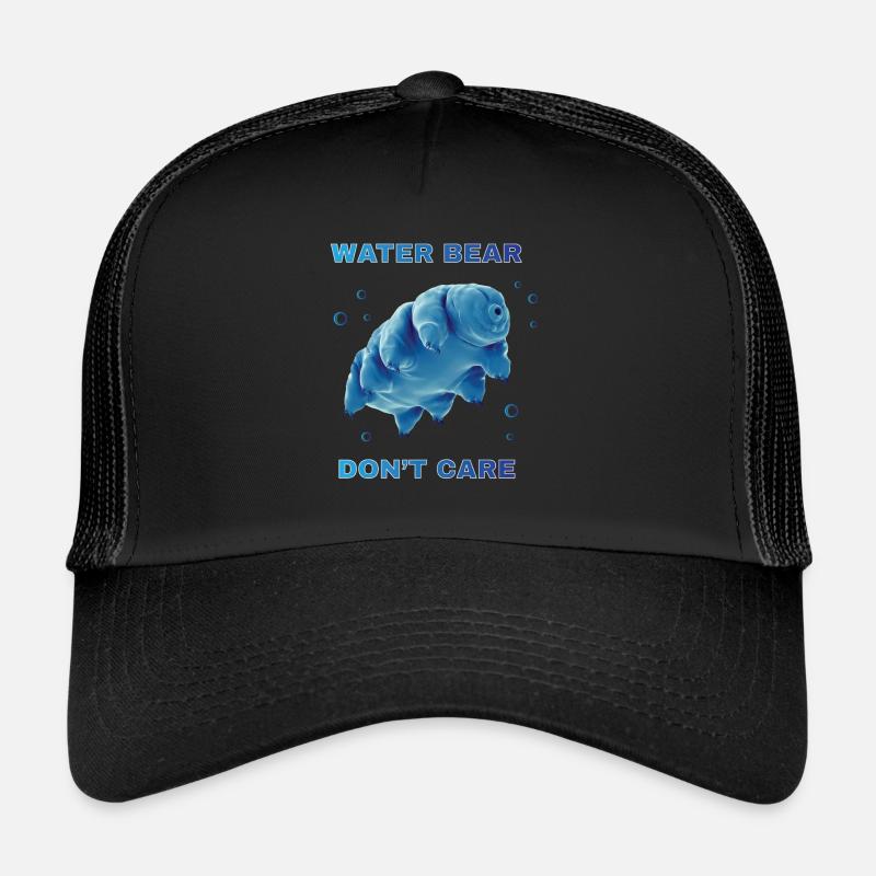 Water Bear Dont Care Bärtierchen - Trucker Cap - Schwarz/Schwarz