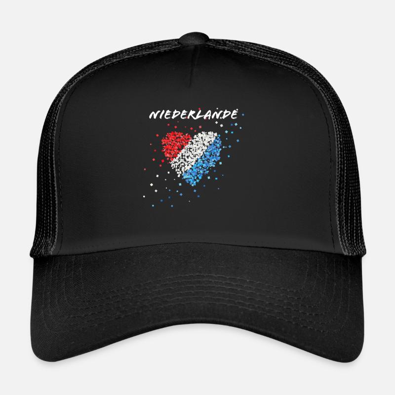 Pays-Bas Orange Drapeau néerlandais Casquette trucker 
