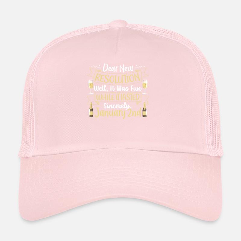 Chère nouvelle résolution, joyeux réveillon du Nouvel An Casquette trucker 