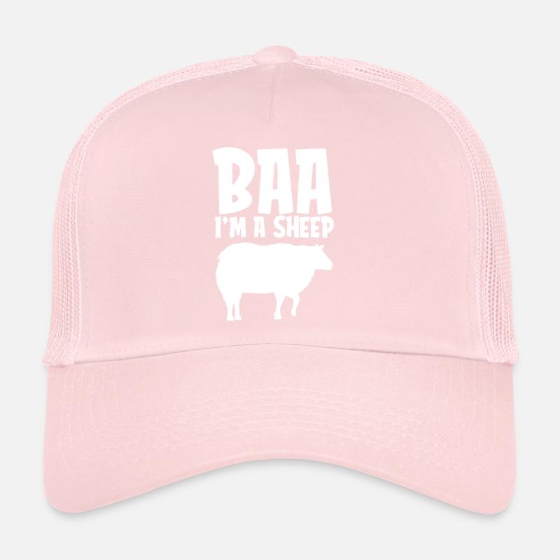Baa Ich bin ein Schaf Lustiges Lazy Halloween Kostüm Trucker Cap