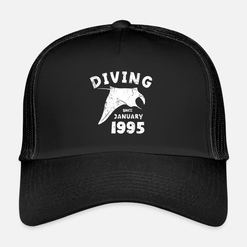 Anniversaire du plongeur - Plongée depuis janvier 1995 Casquette trucker 