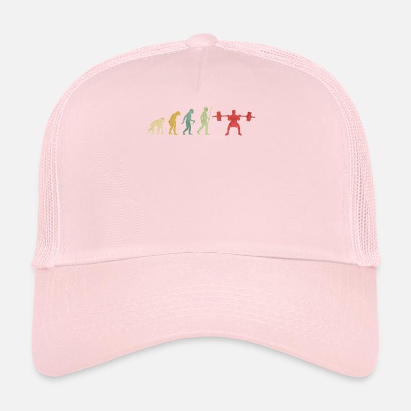 Weight Lifting Body Building Evolution Trucker Cap