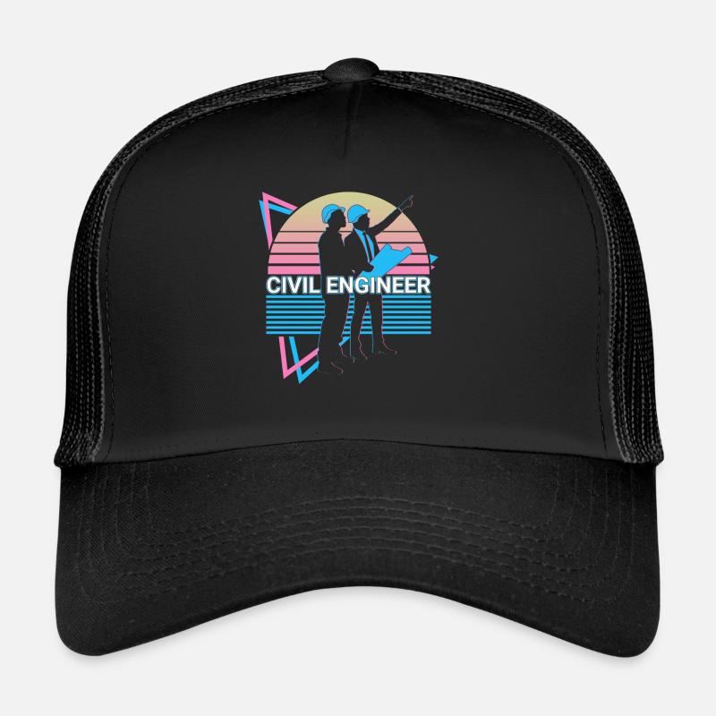 Civil Engineer Civil Engineering Retro Trucker Cap