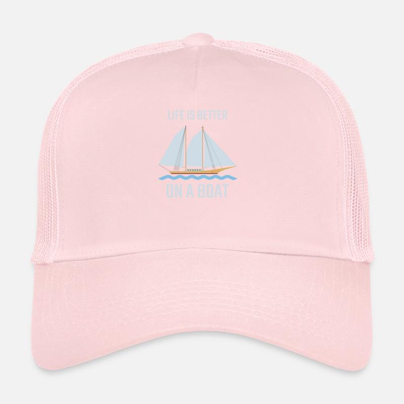 Boot Bootfahren Trucker Cap