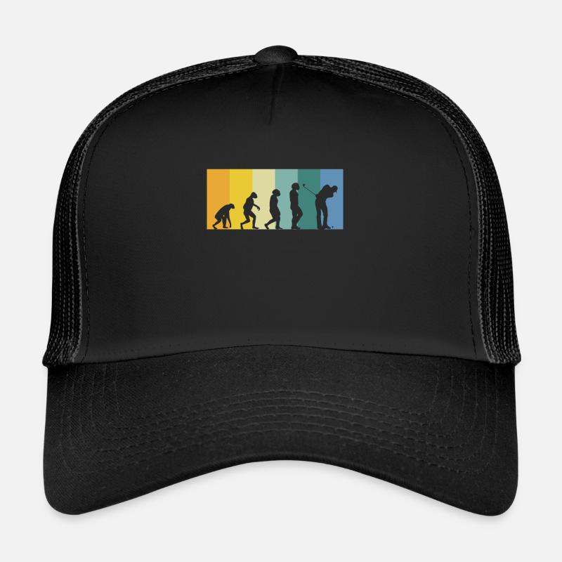 Evolution Golfer - golf rétro vintage couleurs Casquette trucker 