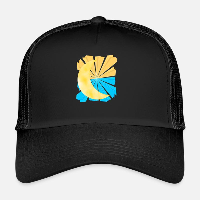 Heavenly Fantasy Moon Crescent Sky Trucker Cap