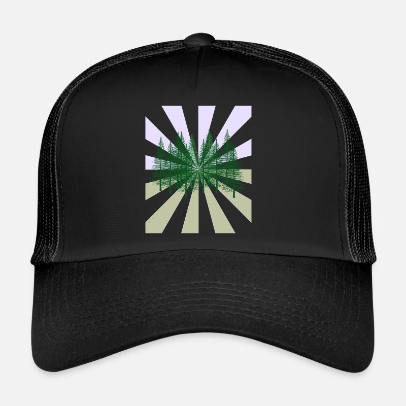 Rays Forest Fir Wilderness Flora Ecology Trucker Cap