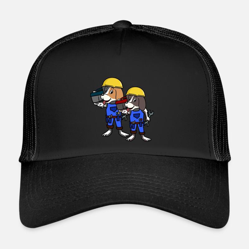 Handwerk Handwerker Baustelle Berufe Hunde Job Trucker Cap