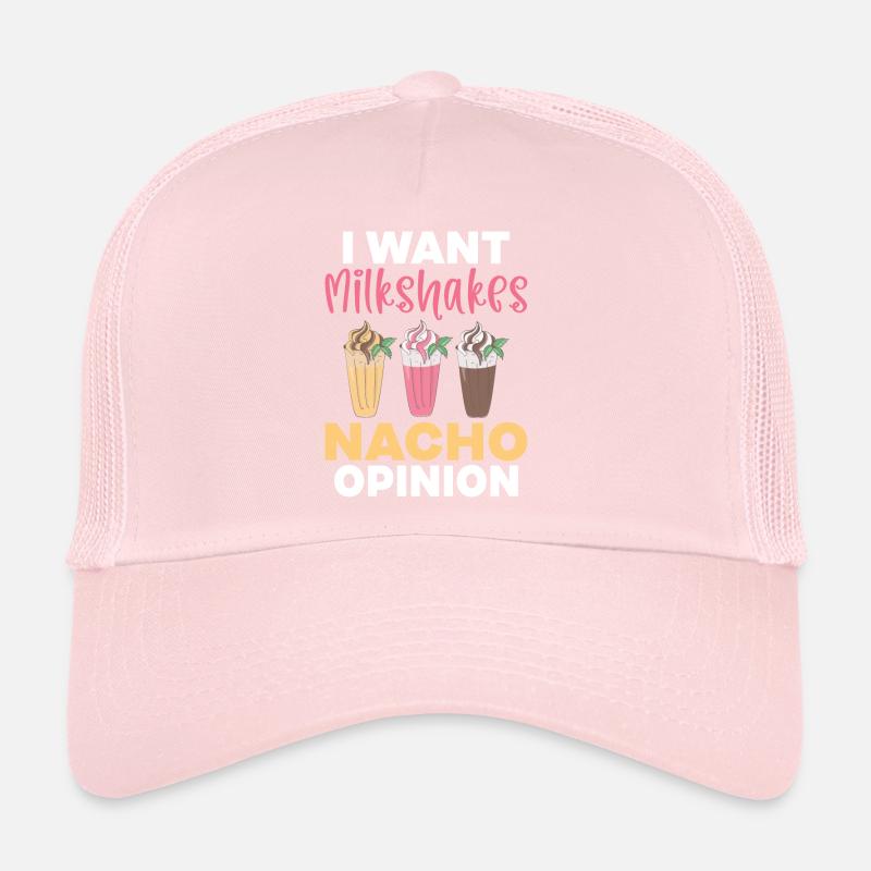 Ich liebe Milchshakes Milchshake Geschenk Trucker Cap