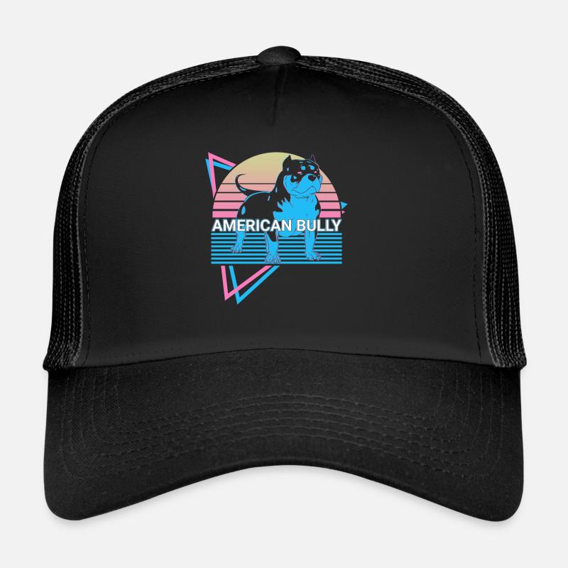 American Bully Retro - Trucker Cap - black/black