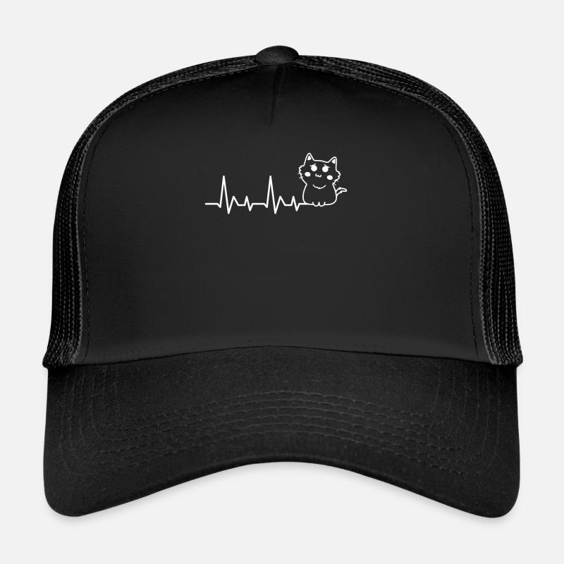 Battement de cœur de bébé chat Casquette trucker 