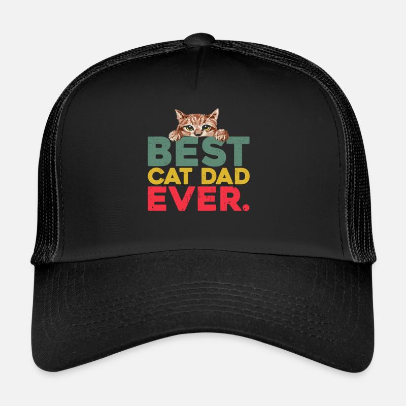 Best Cat Dad Ever Trucker Cap