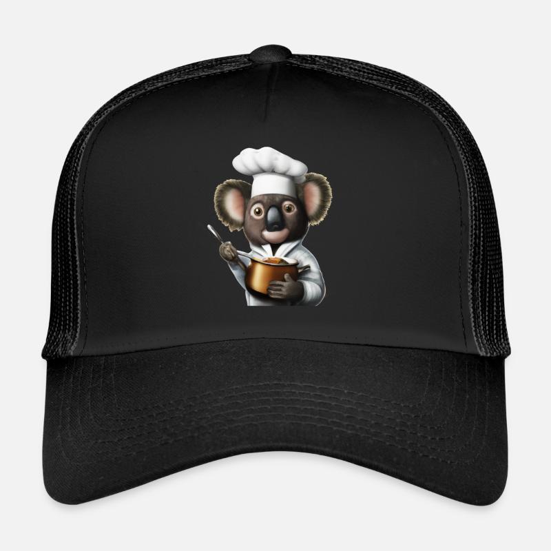 Chef Koala - Casquette trucker  - noir/noir