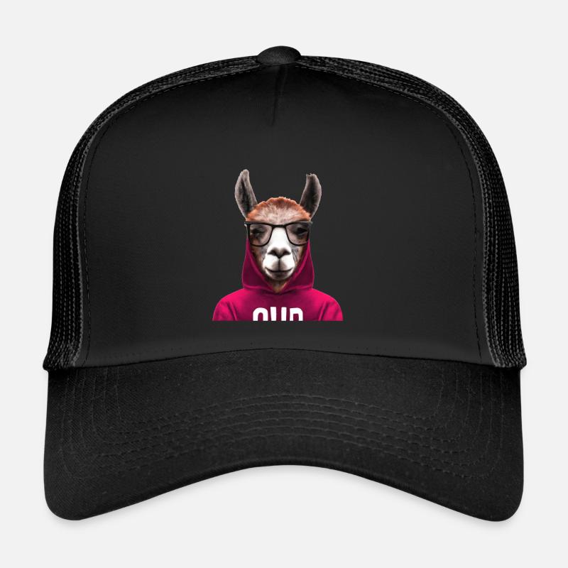 Lama - Casquette trucker  - noir/noir