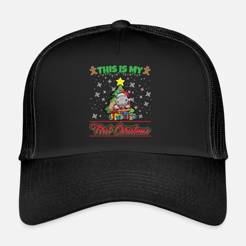 C’est mon premier Noël Noël un an X-Mas Casquette trucker 