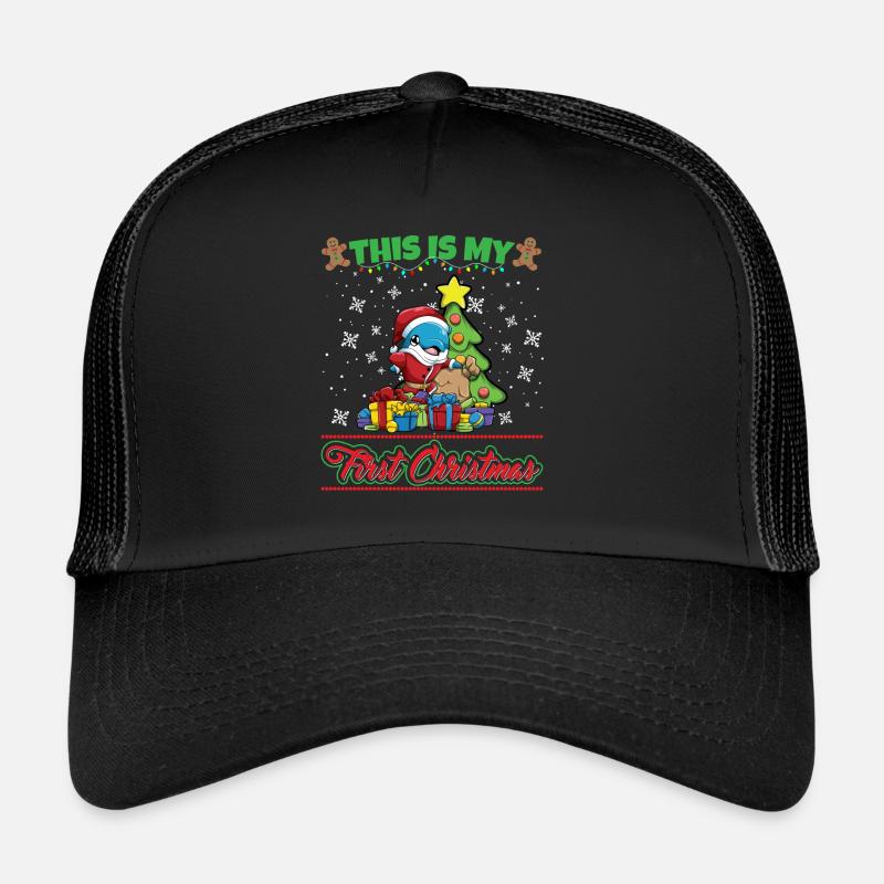 C’est mon premier Noël Noël un an X-Mas Casquette trucker 