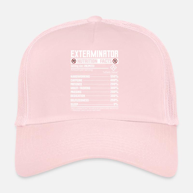 Exterminator Nutrion Facts - Schädlingsbekämpfung Trucker Cap