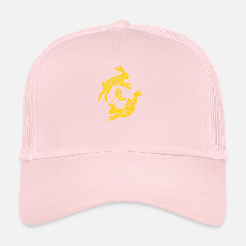 Joyeux Nouvel An chinois 2023 Année du Lapin Casquette trucker 