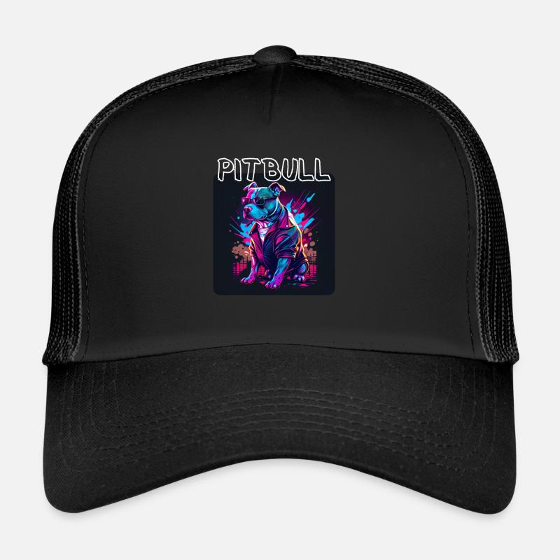 Graffiti Style - Cool Pitbull 5 Trucker Cap