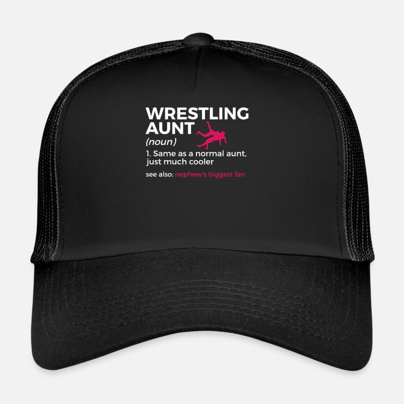 Lutte - Casquette trucker  - noir/noir
