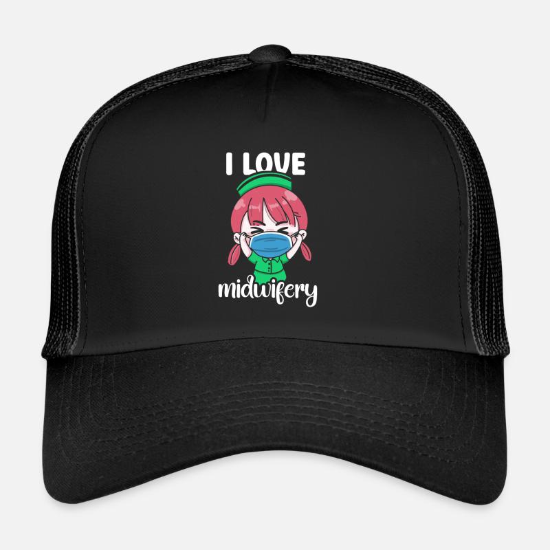 Ich Liebe Hebammenwesen Geburtshilfe Beruf Hebamme Trucker Cap