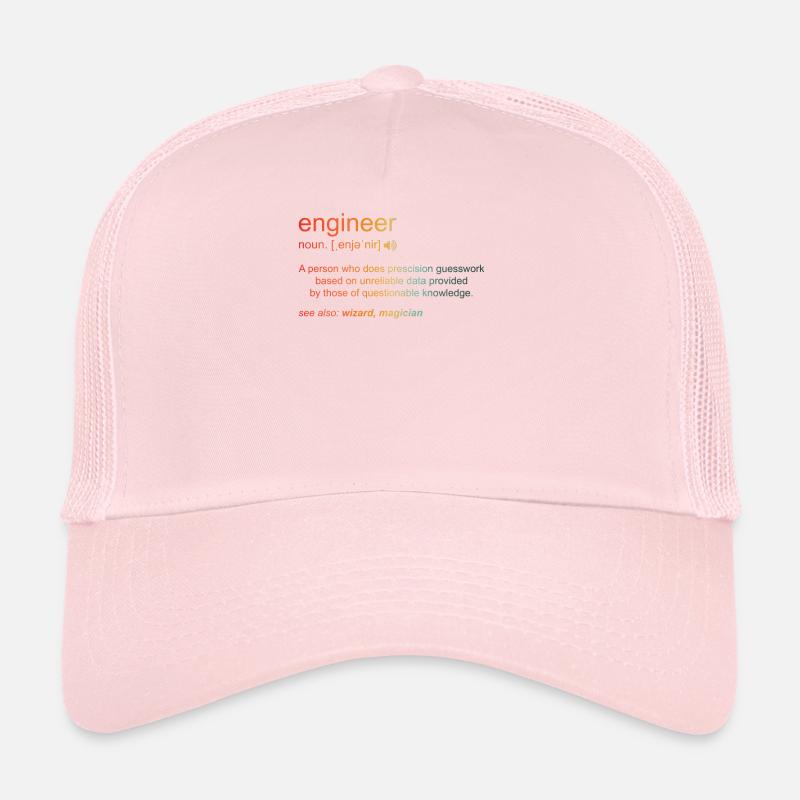 Engineer Definition Humor Engineering Mechanical Trucker Cap