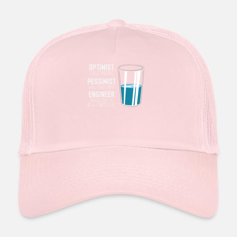 Funny Engineering Computer Civil Optimist Glas Trucker Cap