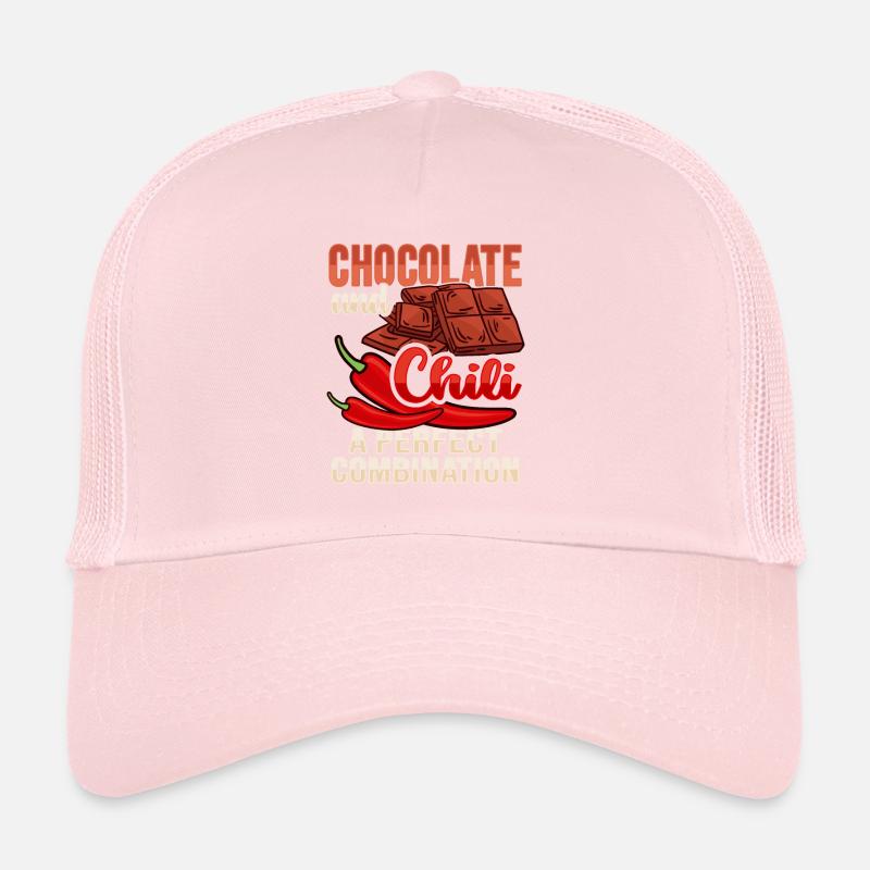 Conception de chocolat chili pour un amateur de chili Casquette trucker 