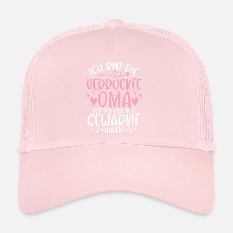 Ich Bin Die Verrückte Oma Urgroßmutter Trucker Cap
