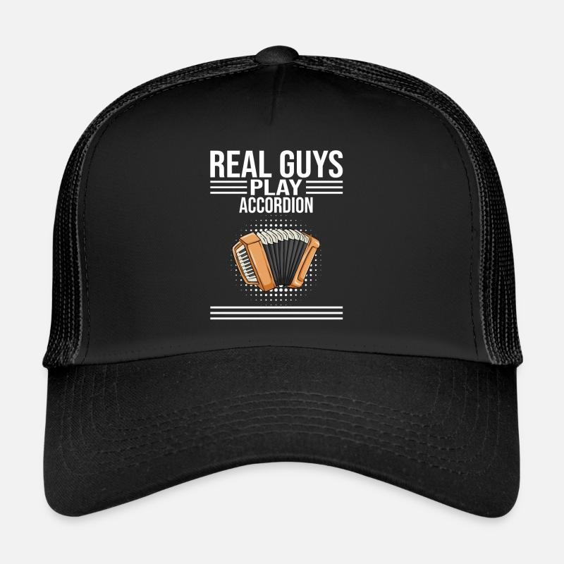 De vrais gars jouent de l’accordéon Casquette trucker 