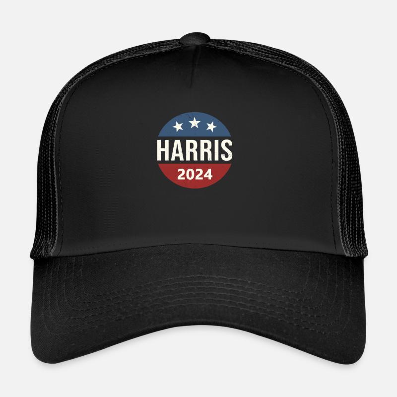Kamala Harris 2024 - Trucker Cap - Schwarz/Schwarz