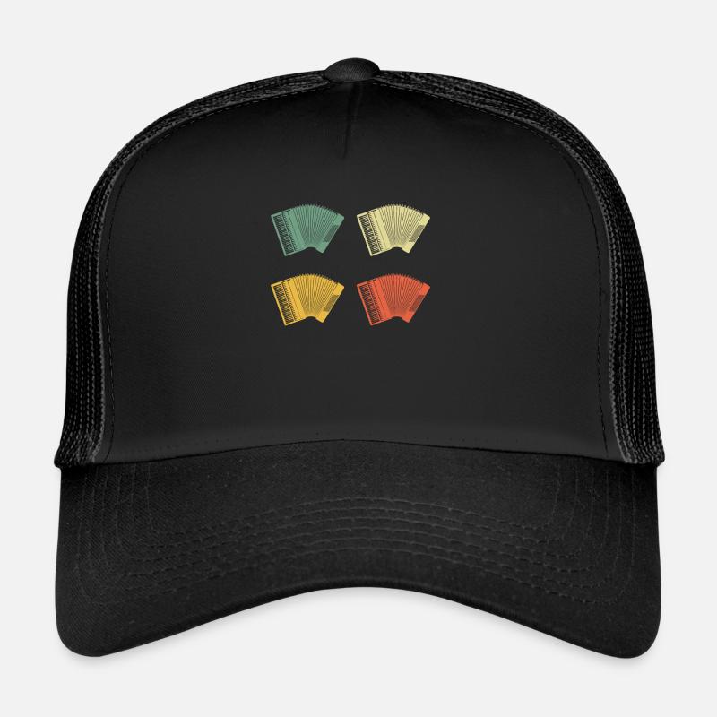 Accordion Styrian Harmonica Accordion Trucker Cap